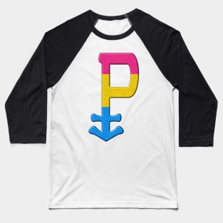 Pansexual Symbol in Pride Flag Colors Baseball T-Shirt